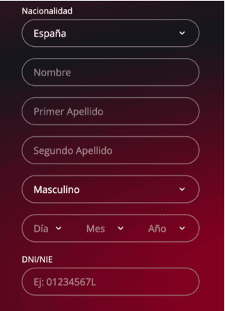 Registration at Marcaapuestas casino